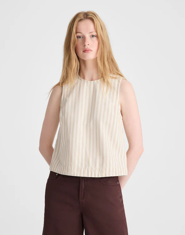 Denim Boxy Shell Top | Madewell