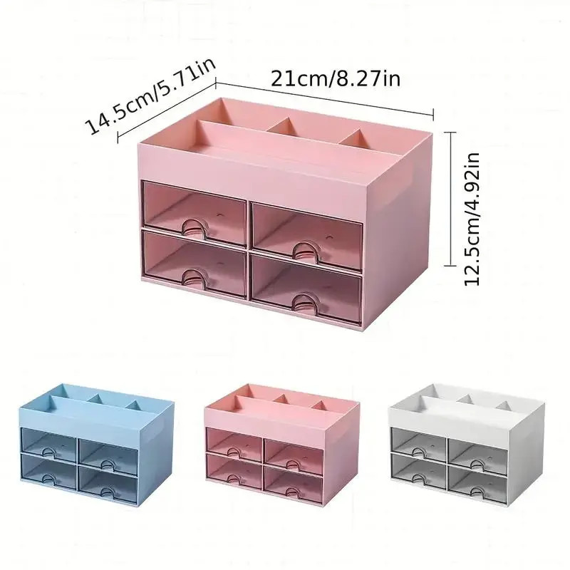 4 Drawers Desktop Makeup Organizer: The Perfect Solution For Storing Your Makeup, Brushes, Skinca... | Temu Affiliate Program