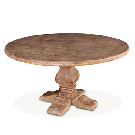 Ophelia & Co. Candace Mango Solid Wood Pedestal Dining Table | Wayfair North America