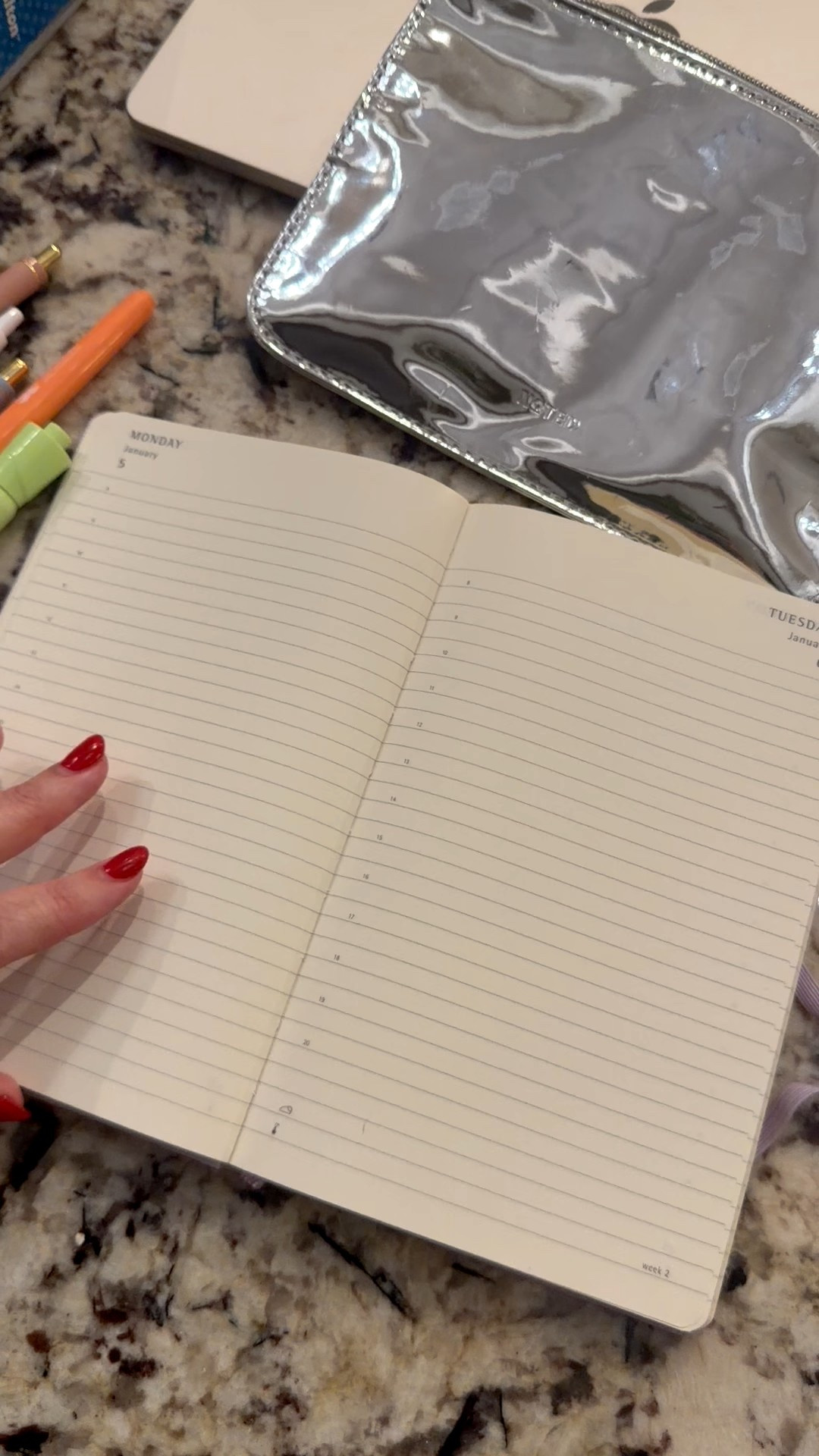 Starting off 2026 with a new journaling strategy.

Each day I'm dedicating to whatever I want to- to do lists, quotes, memories. Real life without the pressure to make it cute - just make it me  