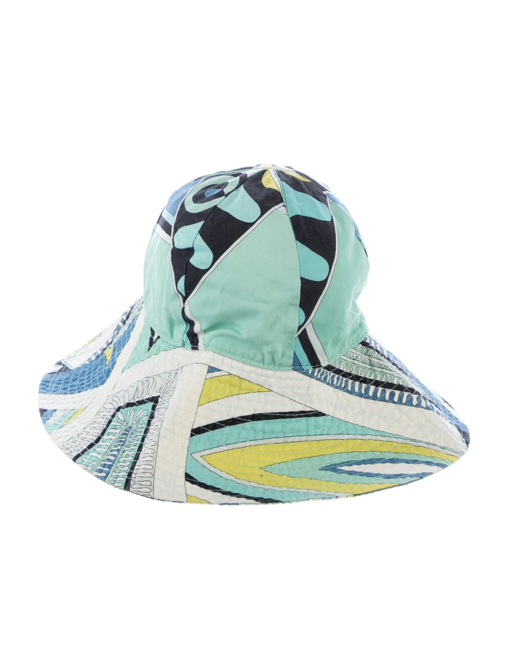 Emilio Pucci Women's Bucket Hat. - Blue Hats, Accessories - EMI148992 | The RealReal | The RealReal