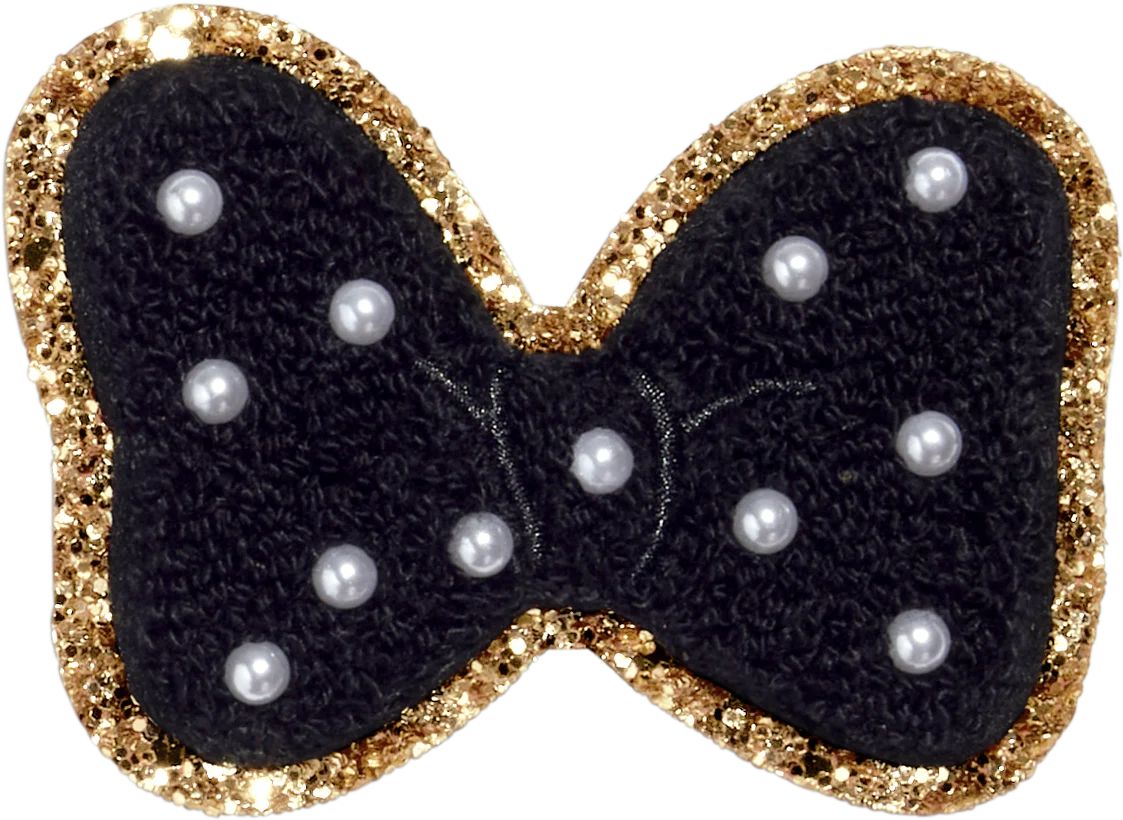 Noir Disney Minnie Mouse Pearl Bow Patch | Stoney Clover Lane