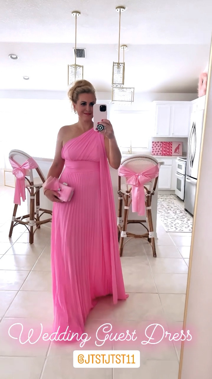 💝PRETTY IN PINK: Bringing you a stunning dress less than $50!

💕Do you have a formal or semi-formal event coming up? This versatile dress could be worn for Valentine’s Day, as a wedding guest, bridesmaid or any special occasion.

💝I’m wearing a medium and want to inform you, there isn’t any stretch in the side zipper area. So make sure to read the measurements before ordering. This size fits me perfectly! (I’m a 36B.)

🎀Also dressed up my bar stools! It’s gonna be a pink Valentine’s Day at my house!

💗DRESS: @sheinofficial
🪑BAR STOOLS: @serenaandlily


#shein #saveinstyle #pinkdress 
#valentinesday #valentinesdayoutfit #valentines #valentineslook #valentinesootd #valentines2025 #valentinesinspo #barbiedress #barbiestyle #weddingguestdress #street2beachstyle #rewardstylebloggers #affordablefashion #valentinesfashion #winterfashion #winterootd #stpeteblogger #tampablogger #southernlivingmag #southernstyle #serenaandlily 



#LTKSeasonal #LTKShoeCrush #LTKStyleTip #LTKItBag #LTKFindsUnder100 #LTKOver40 #LTKMidsize #LTKTravel #LTKWatchNow #LTKU #LTKSaleAlert #LTKFindsUnder50 #LTKWedding #LTKGiftGuide #LTKHome #LTKParties