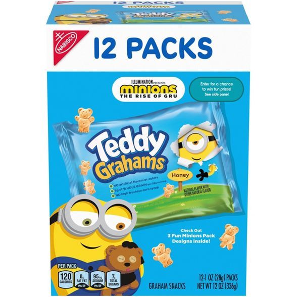 Teddy Grahams Honey Graham Snacks - Variety Pack - 12oz/12ct | Target