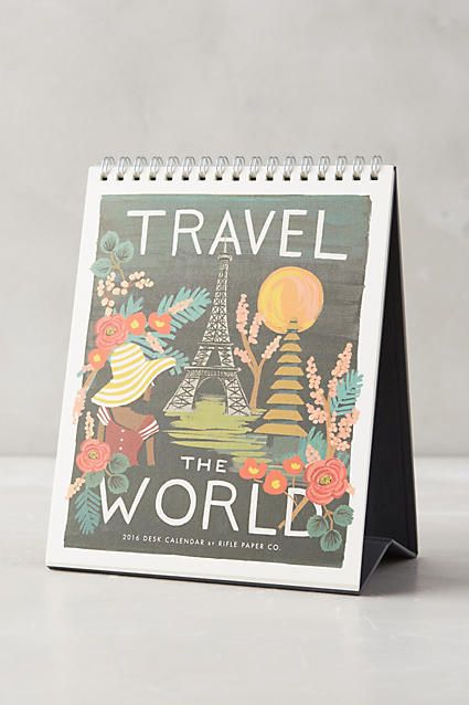 Travel The World 2016 Desk Calendar | Anthropologie (US)