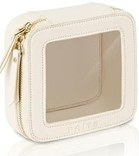 Prite Bolsa de maquillaje transparente, estuche organizador de cosméticos, bolsa de aseo de viaj... | Amazon (US)