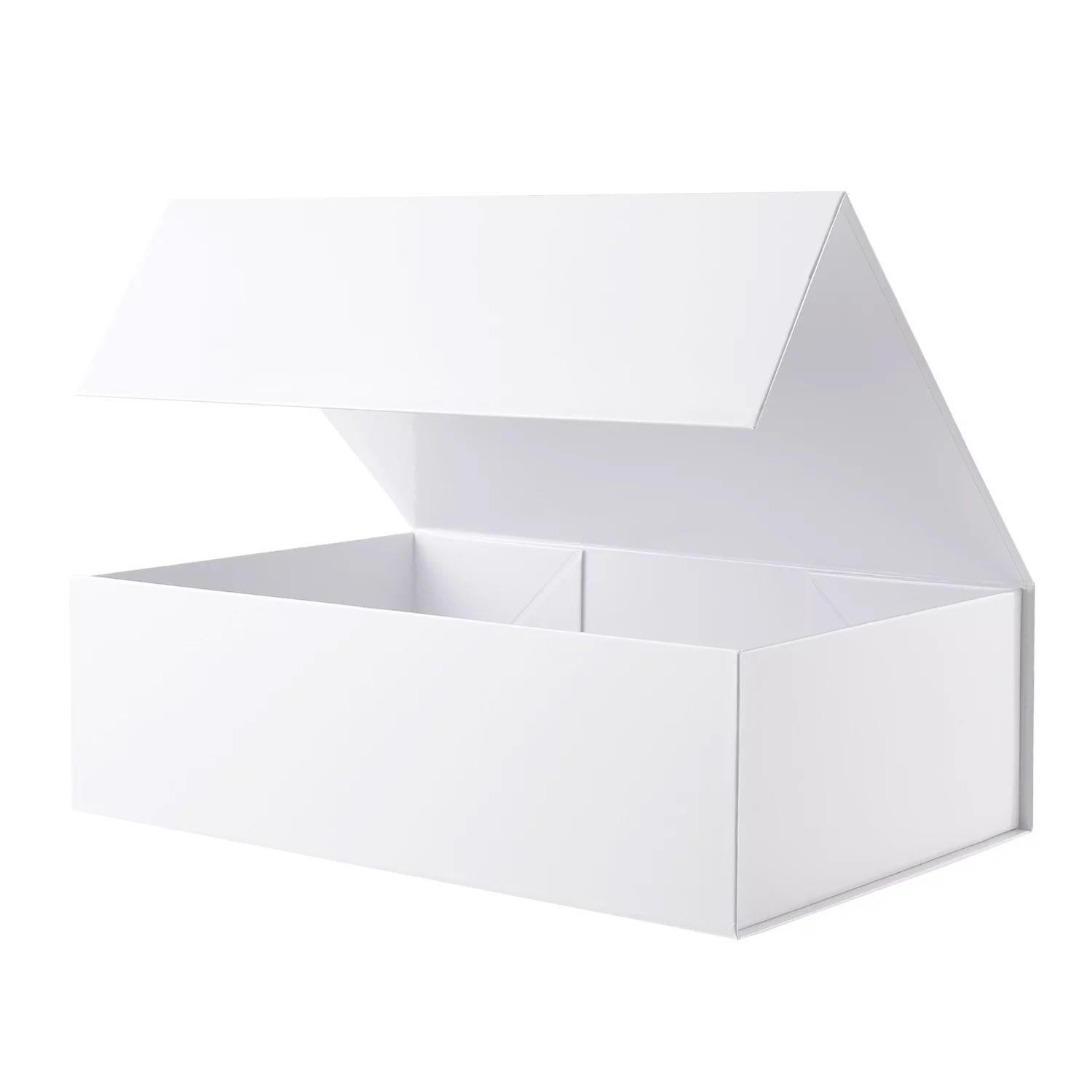 PKGSMART Gift Box, Large White Magnetic Gift Box with Lid for Wedding, Party, 13.5x9x4.1 inches | Walmart (US)