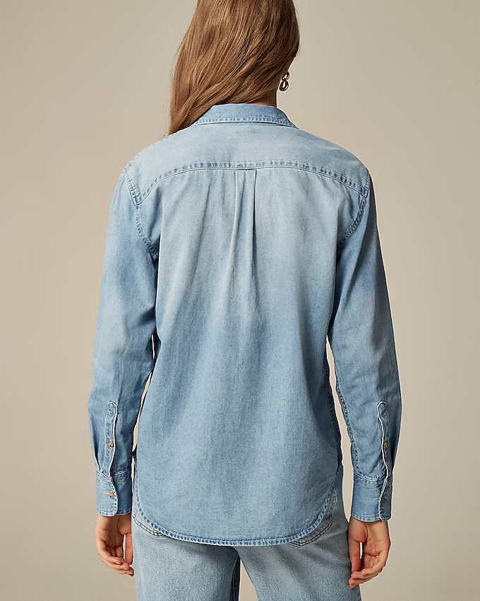 Garçon classic chambray shirt in Storm wash | J. Crew US