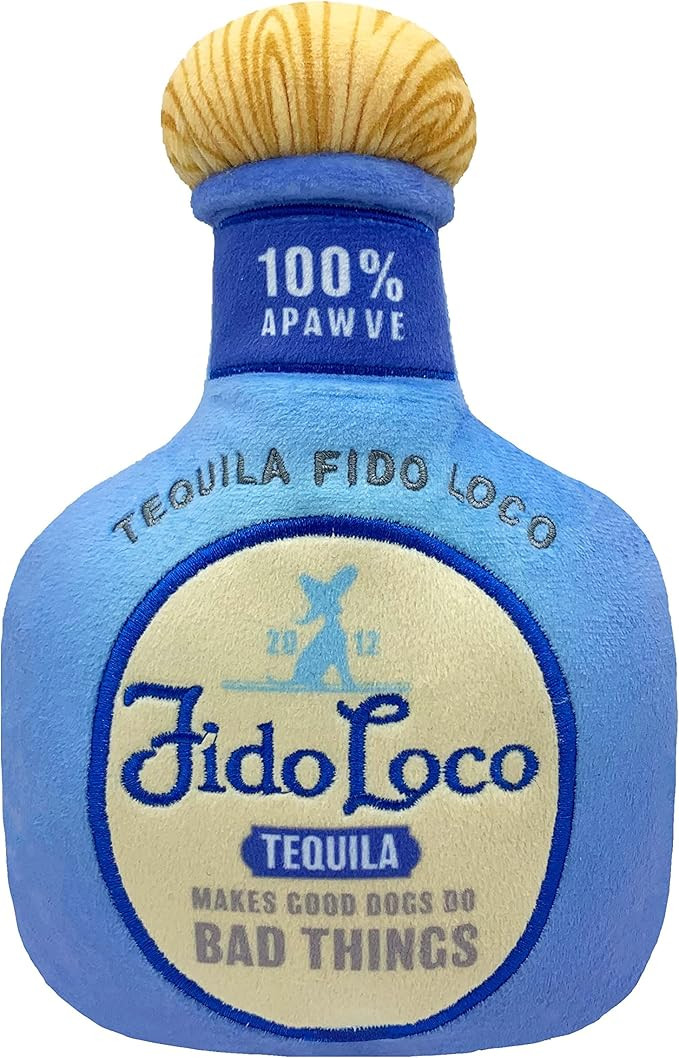 Huxley & Kent for Dogs | Fido Loco Tequila (Small) | Power Plush Dog Toy with Squeaker | Funny Do... | Amazon (US)