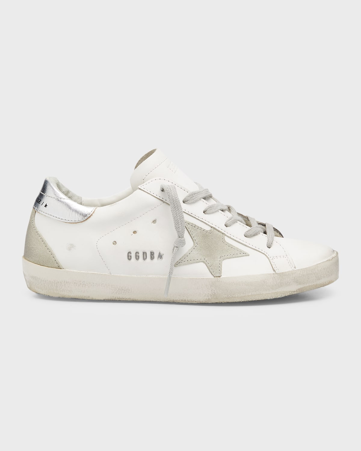 Super-Star Mixed Leather Sneakers | Neiman Marcus