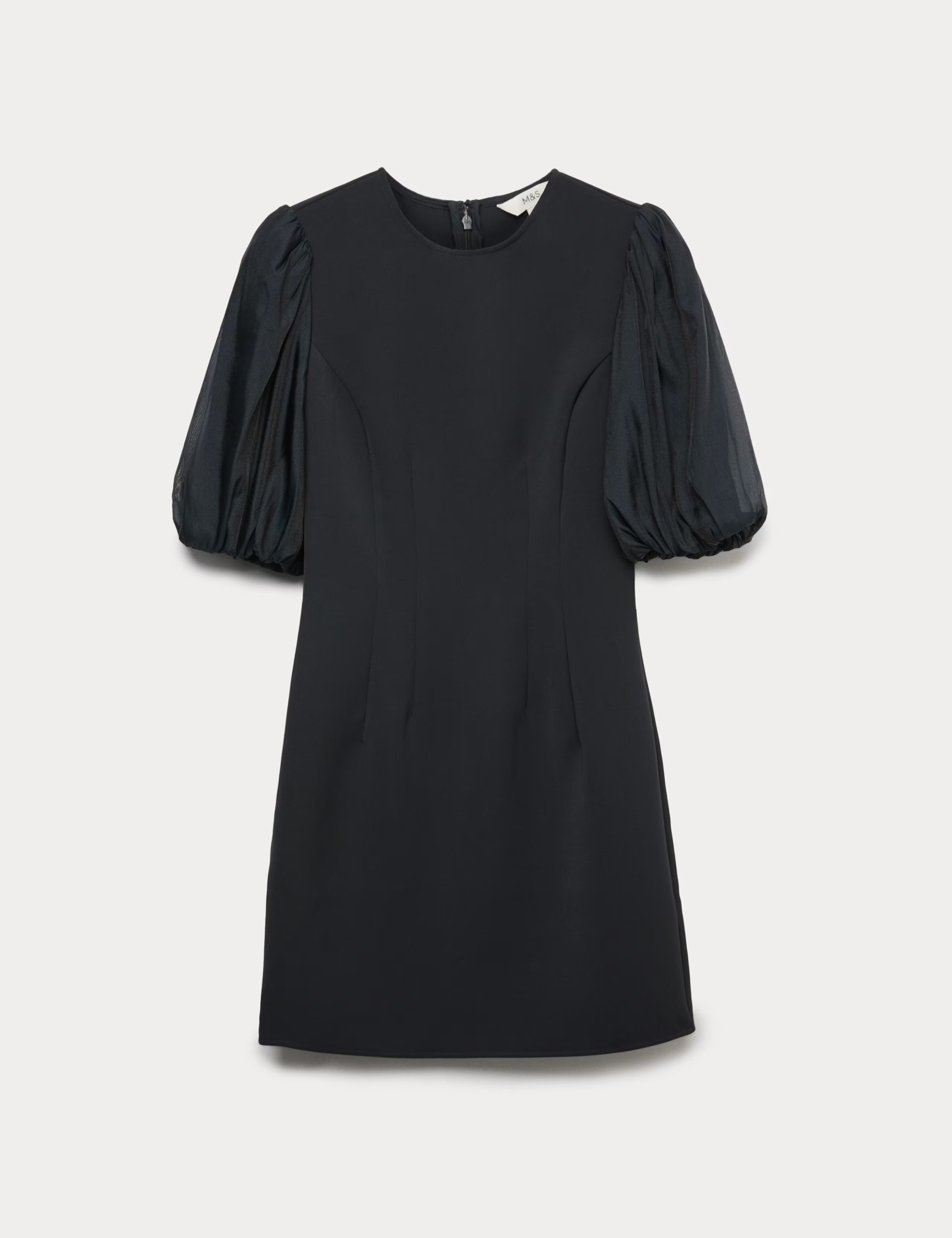 Organza Puff Sleeve Mini Shift Dress | Marks & Spencer IE