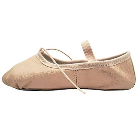DANCEYOU Ballet Shoes Premium Genuine Leather Dance Slippers Split Sole for Toddler Kids Girls 6M/24 | Walmart (US)