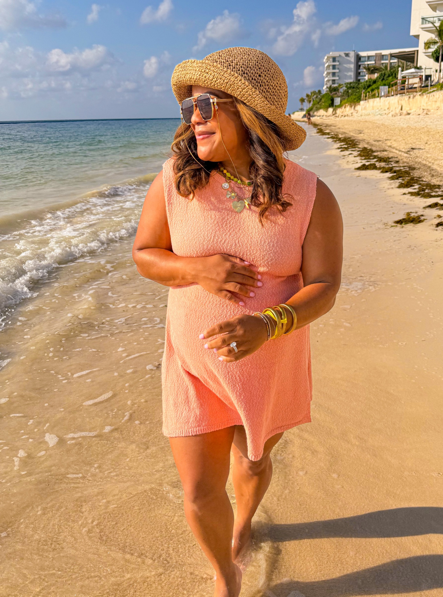 VACATION OUTFIT: this set is also bump friendly and works as a cover up or outfit! The arm pit holes are a little longer so I recommend a tank underneath if you don’t want to show side boop! Wearing a medium!

#LTKfindsunder50 #LTKbump #LTKSeasonal