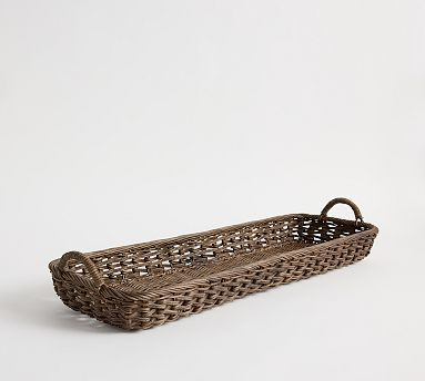 Chestnut Woven Tray | Pottery Barn (US)