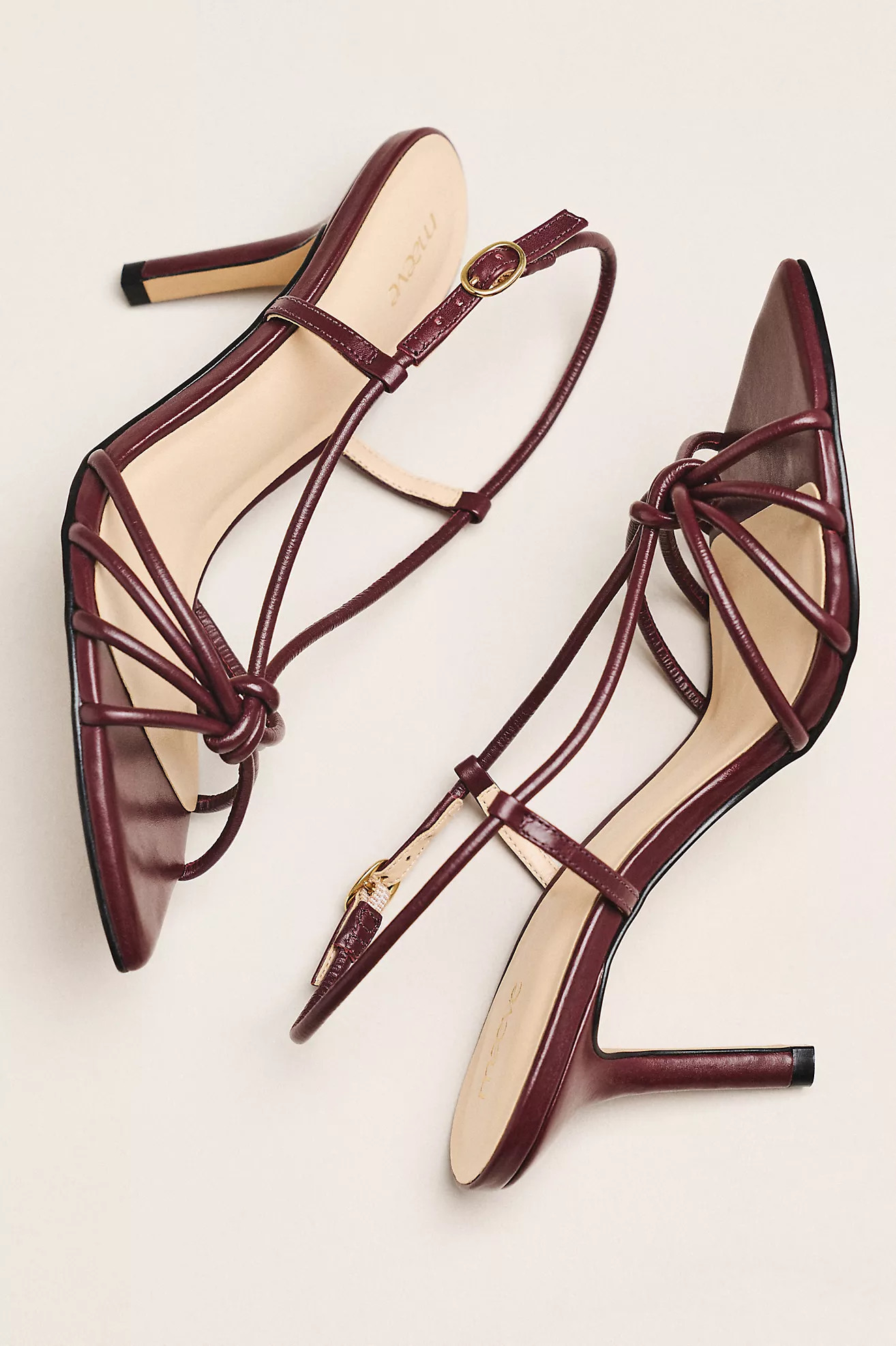 Maeve Strappy Pointed-Toe Heels | Anthropologie (US)