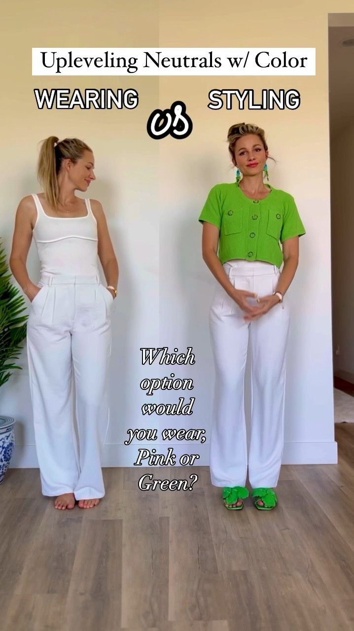 Upleveling neutrals with color. 

#LTKSaleAlert #LTKVideo #LTKFindsUnder100