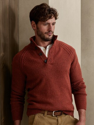 Cozy Button Sweater | Banana Republic Factory