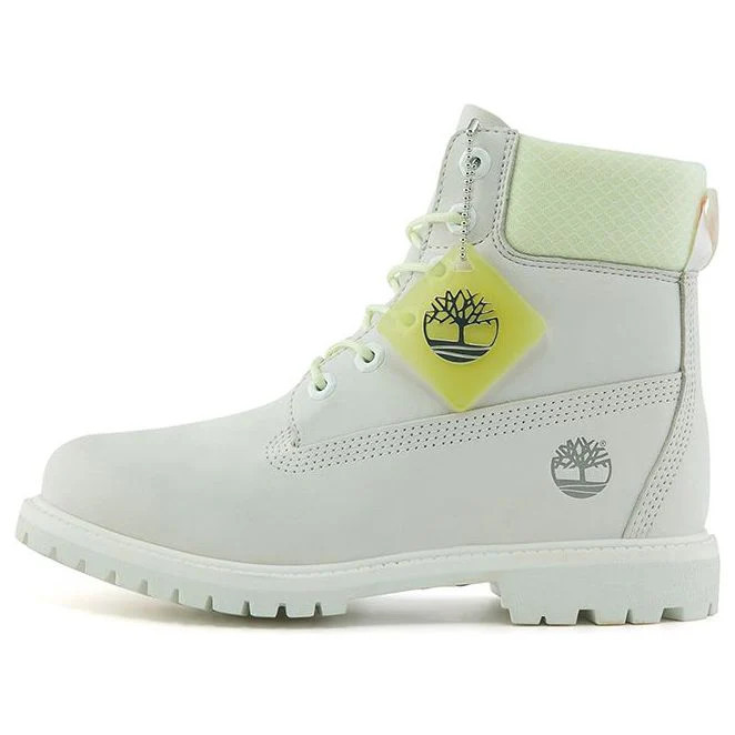 (WMNS) Timberland Premium 6 Inch Waterproof Wide Fit Boot 'Bright White Waterbuck' | KICKS CREW