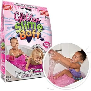 Glitter Slime Baff Pink, 1 Bath or 4 Play Uses from Zimpli Kids, Magically turns water into gooey, c | Amazon (UK)