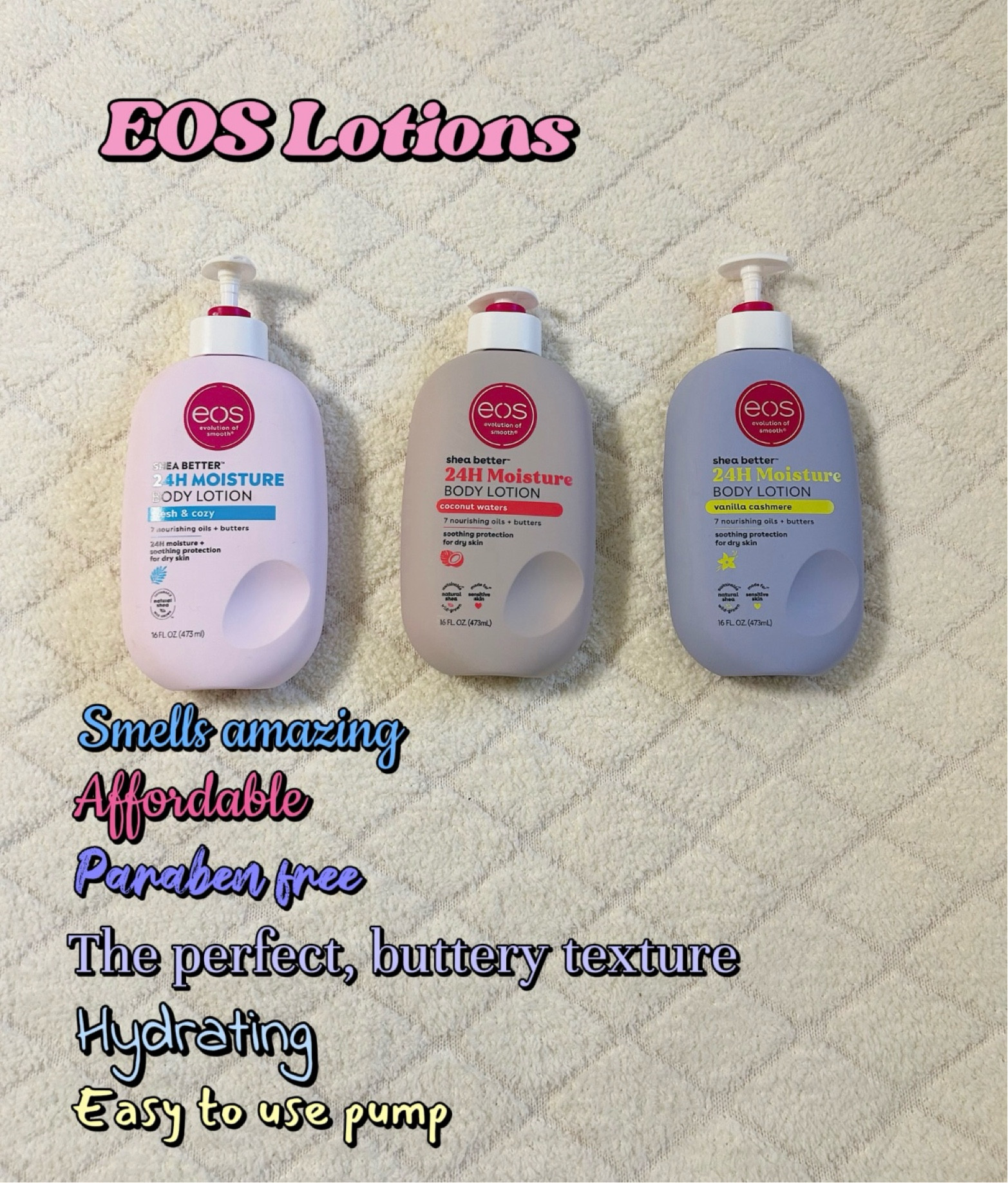 My favorite lotions! They are affordable, smell great, and have the perfect, hydrating texture. 

#LTKMostLoved #LTKfindsunder50 #LTKbeauty