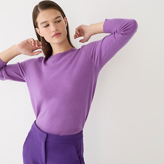 Cashmere classic-fit crewneck sweater | J. Crew US