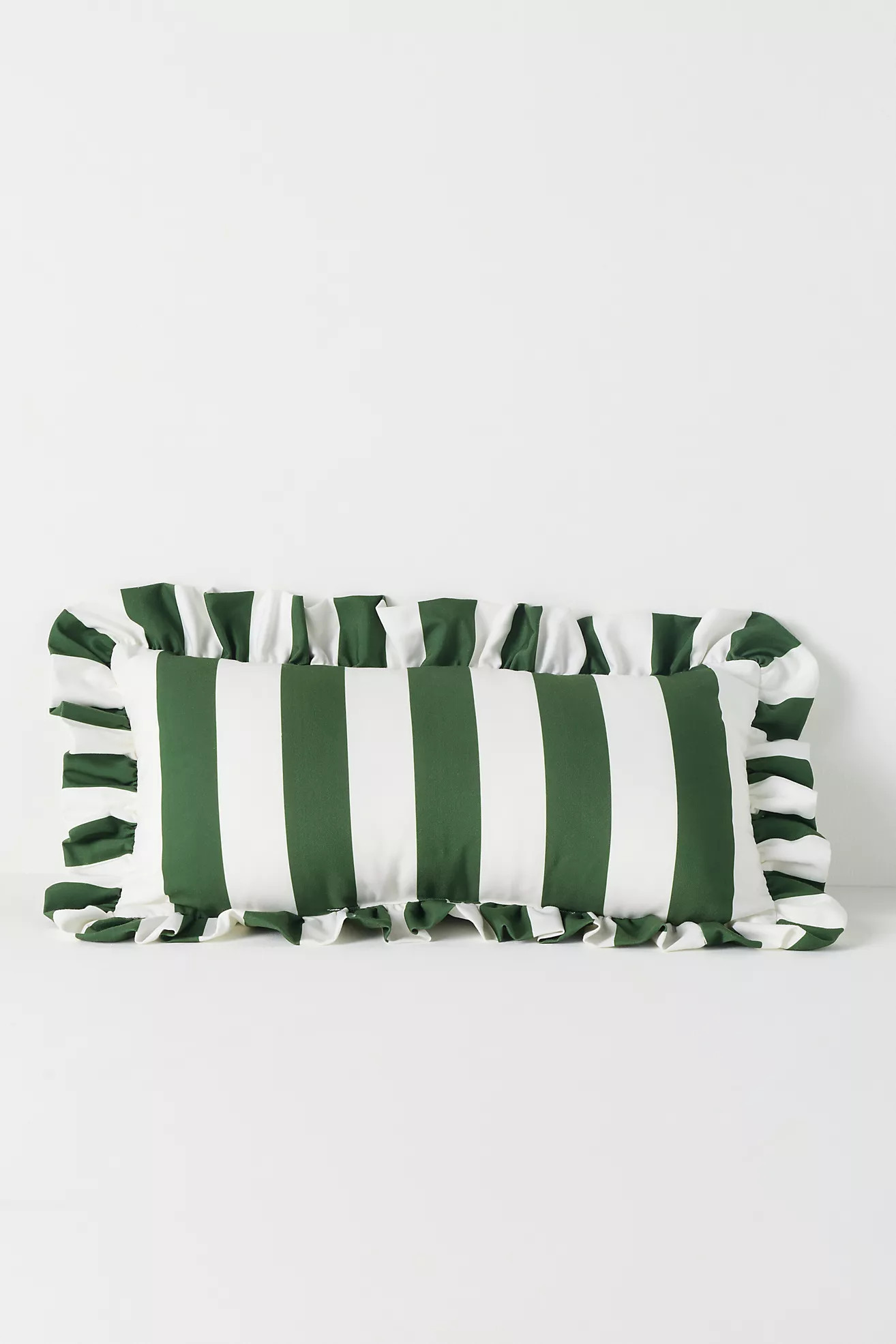 Maeve by Anthropologie Striped Ruffle Indoor/Outdoor Pillow | Anthropologie (US)