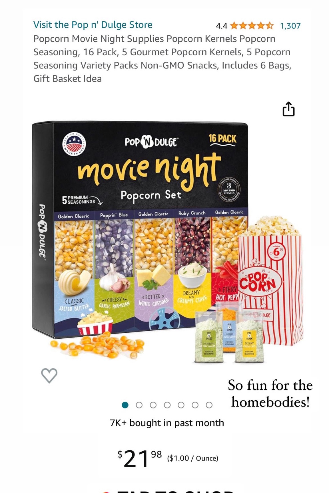 Movie night popcorn set! So fun for the homebodies! 

#LTKGiftGuide #LTKhome #LTKCyberWeek