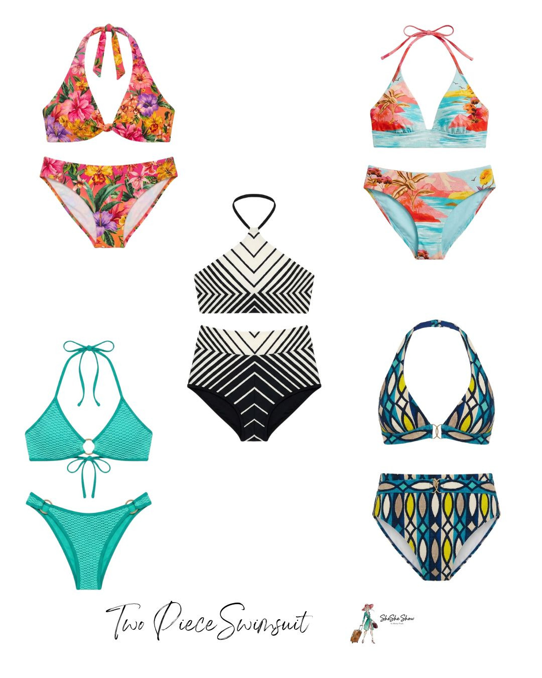 Are you a 2 piece swimsuit girl? Here are a few. 
Bikini, high waisted,

#LTKSeasonal #LTKOver40 #LTKfitnessgoals