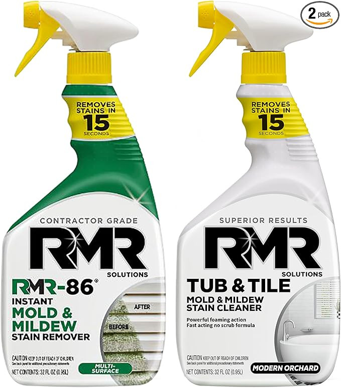 RMR Complete Mold & Mildew Stain Eraser System – No-Scrub Tub & Tile Cleaner + Instant Mold & M... | Amazon (US)
