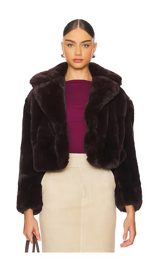 Faux Fur Jacket in Americano | Revolve Clothing (Global)