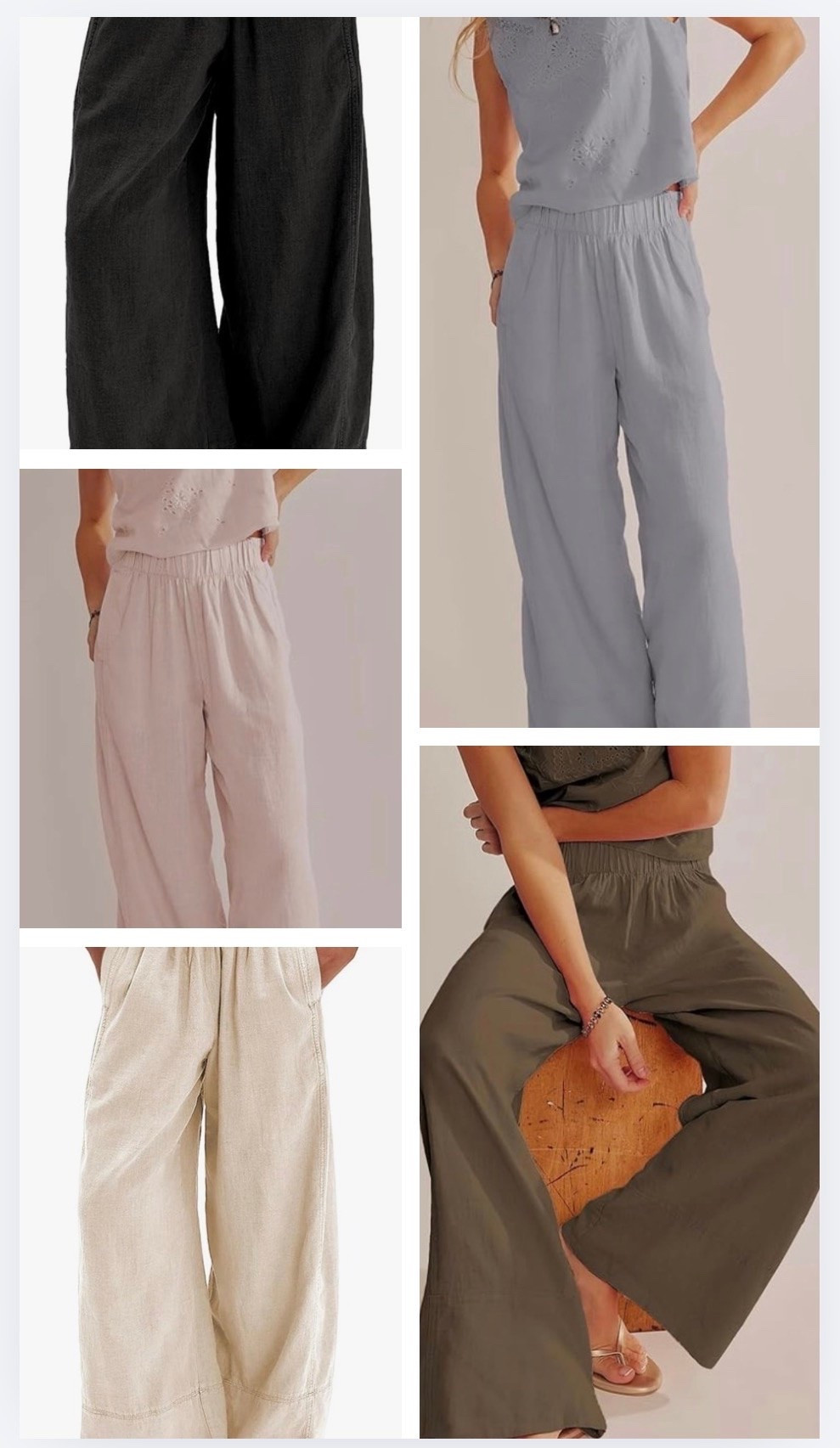 Casual and comfy, linen blend lounge pants!! The perfect pants for Spring and Summer!
