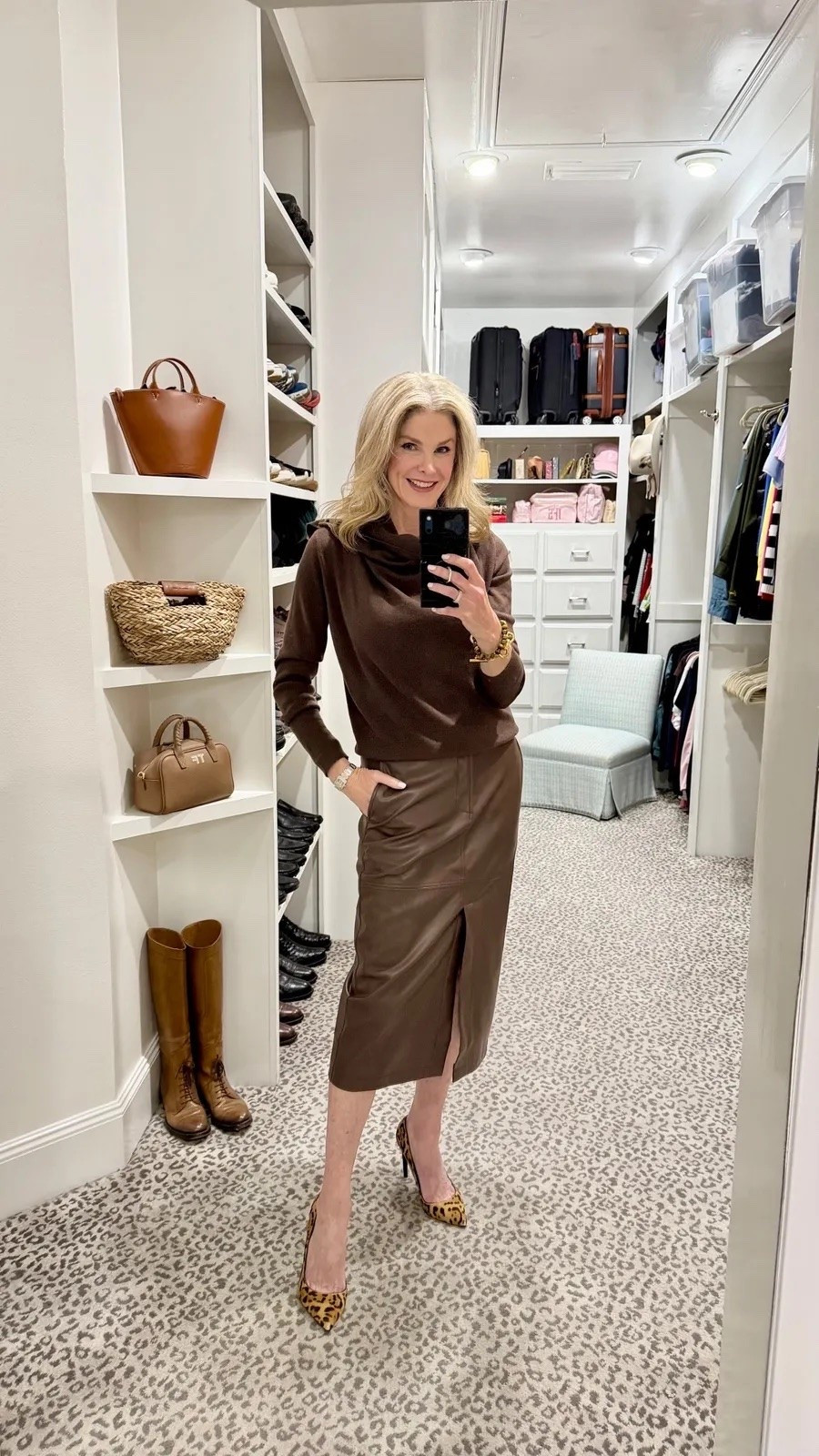 Super chic mixed texture look for fall! Size S

#LTKOver40 #LTKootd #LTKWorkwear