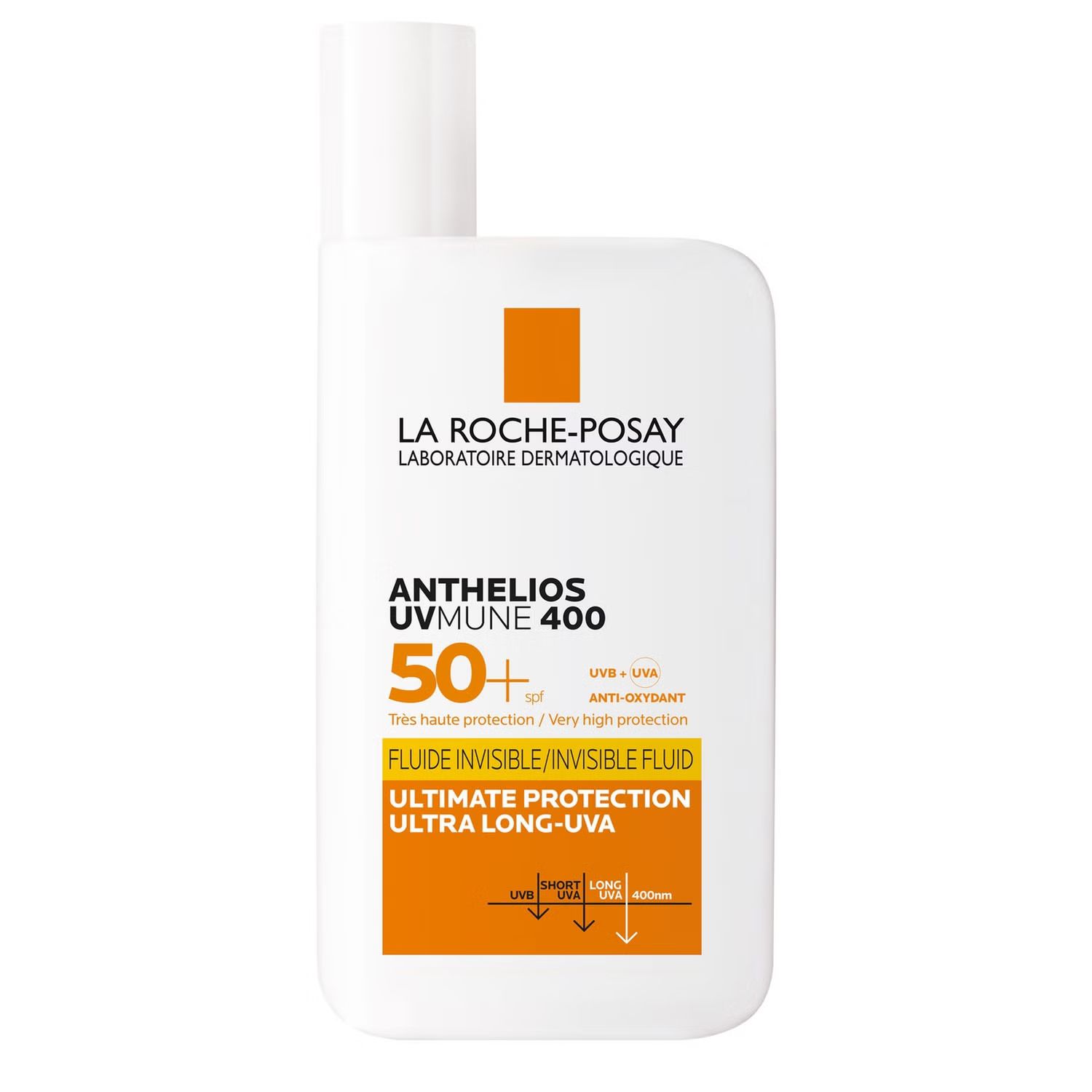 Crème solaire fluide invisible UVMune 400 Anthelios SPF 50+ La Roche-Posay 50 ml | Look Fantastic (FR)