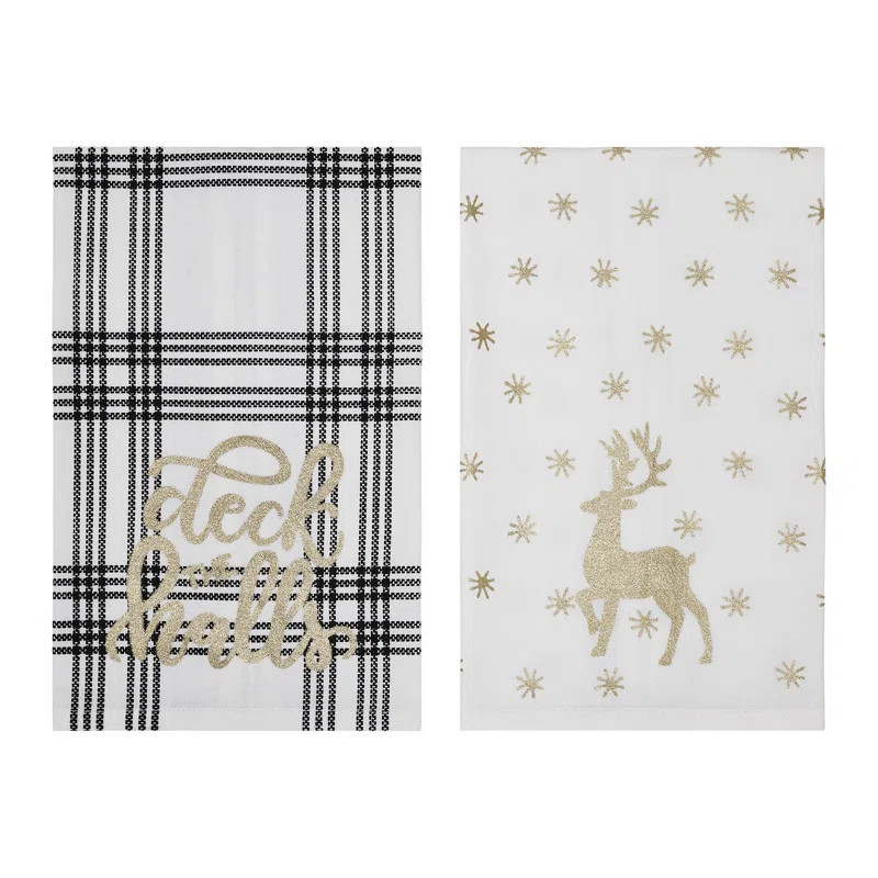 Cotton Tea Towel Kitchen Towel (Set of 2) | Wayfair North America