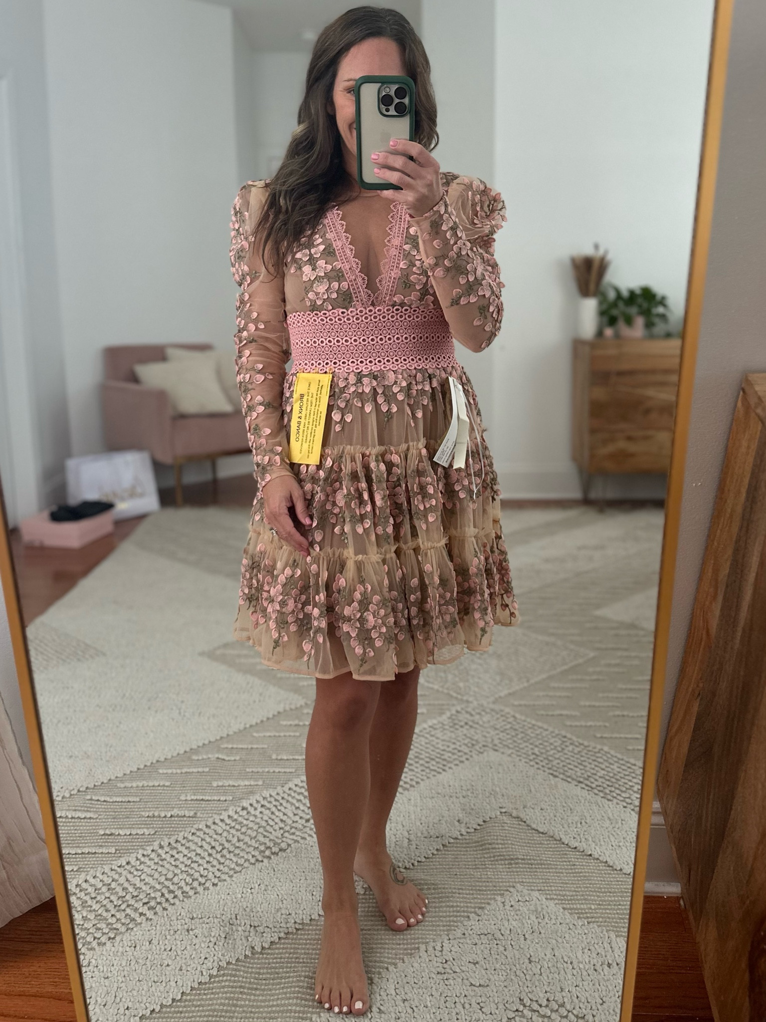megan mini dress in rose bronx and banco