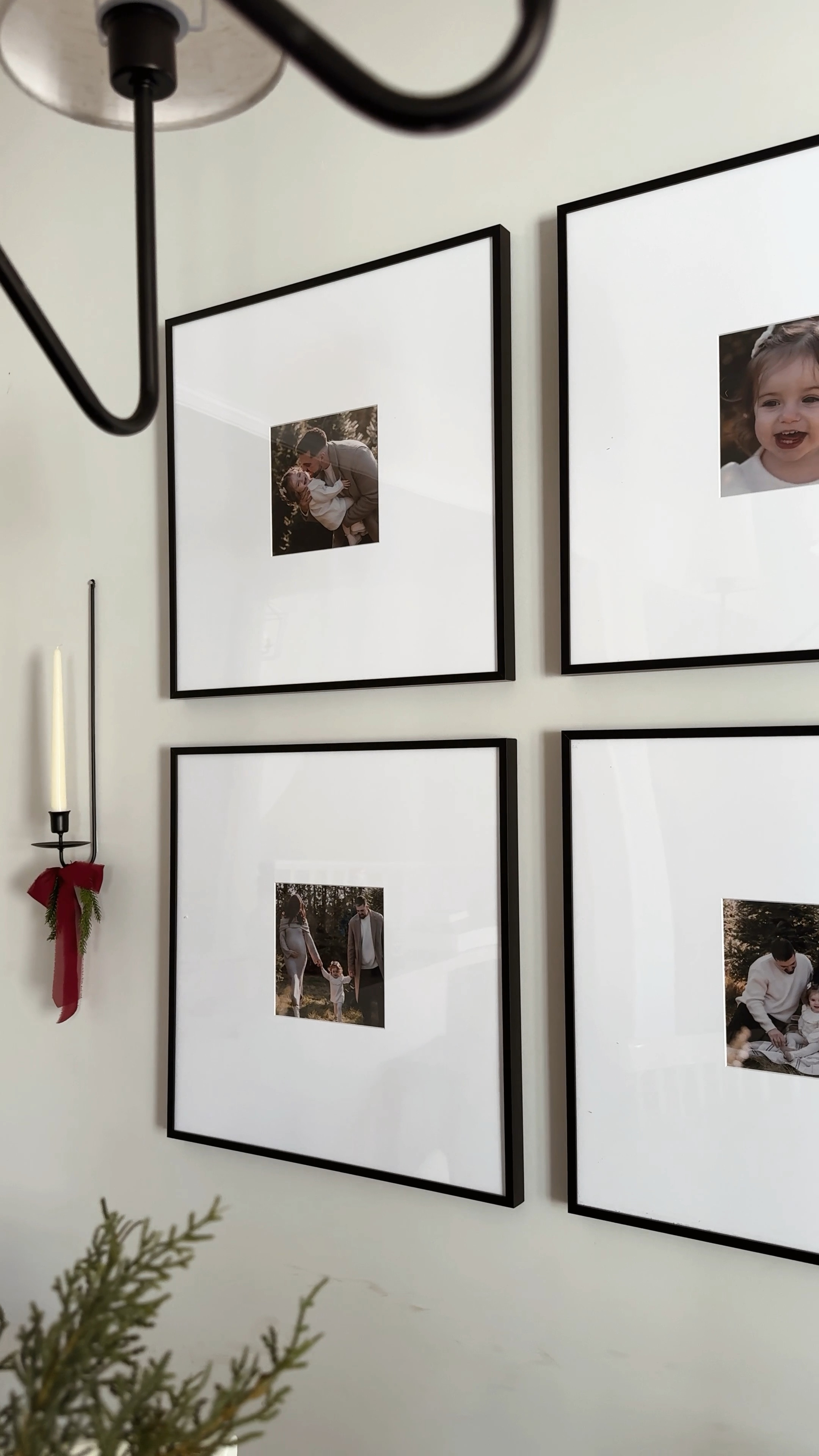 our sweetest holiday memories on display this season ♥️✨ 

Details:
Style: Ashford in Satin Black
Outside Frame: 20 3/16" x 20 3/16"
Art Size: 7” x 7”
Matting: 6 1/2" Smooth White
Cover: Clear Acrylic