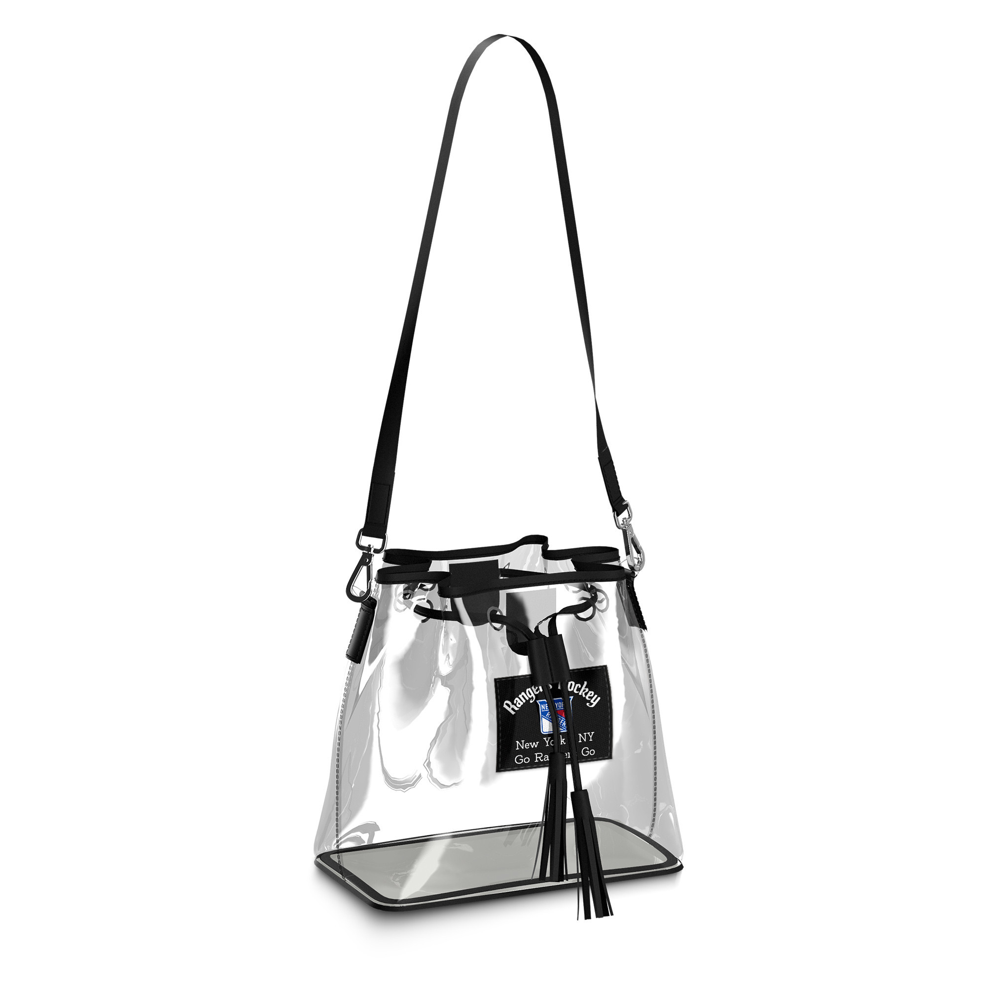 WEAR by Erin Andrews New York Rangers Clear Stadium Bucket Purse | Fanatics