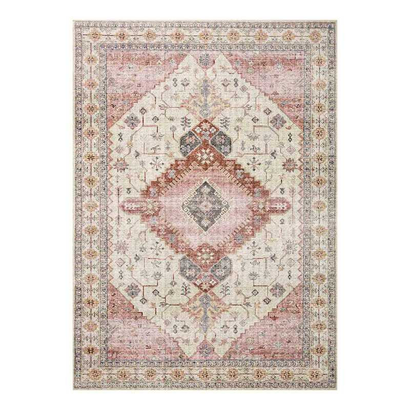 (D581) Khloe Multicolor Medallion Design Area Rug, 5x7 | At Home