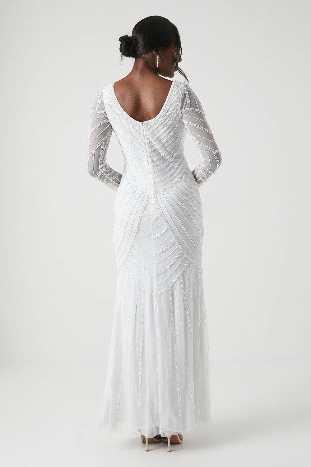 Dresses | Deco Beadwork Long Sleeve Wedding Dress | Coast | Coast UK & IE