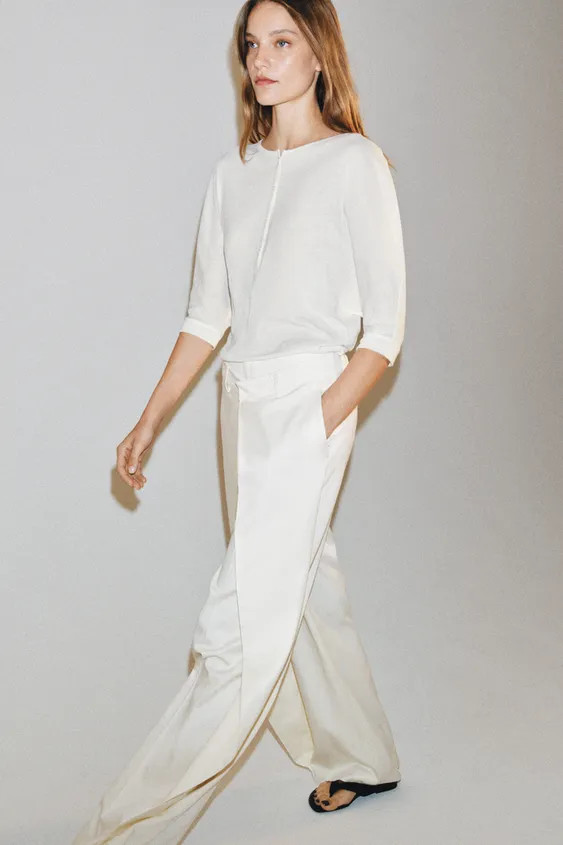 COTTON HENLEY SHIRT | Zara US