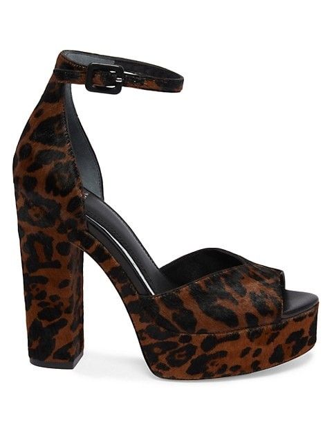 Camryn Leopard Platform Ankle-Strap Sandals | Saks Fifth Avenue