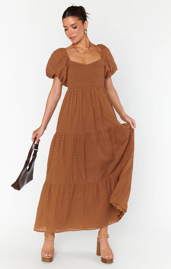 Joanna Midi Dress ~ Brown | Show Me Your Mumu