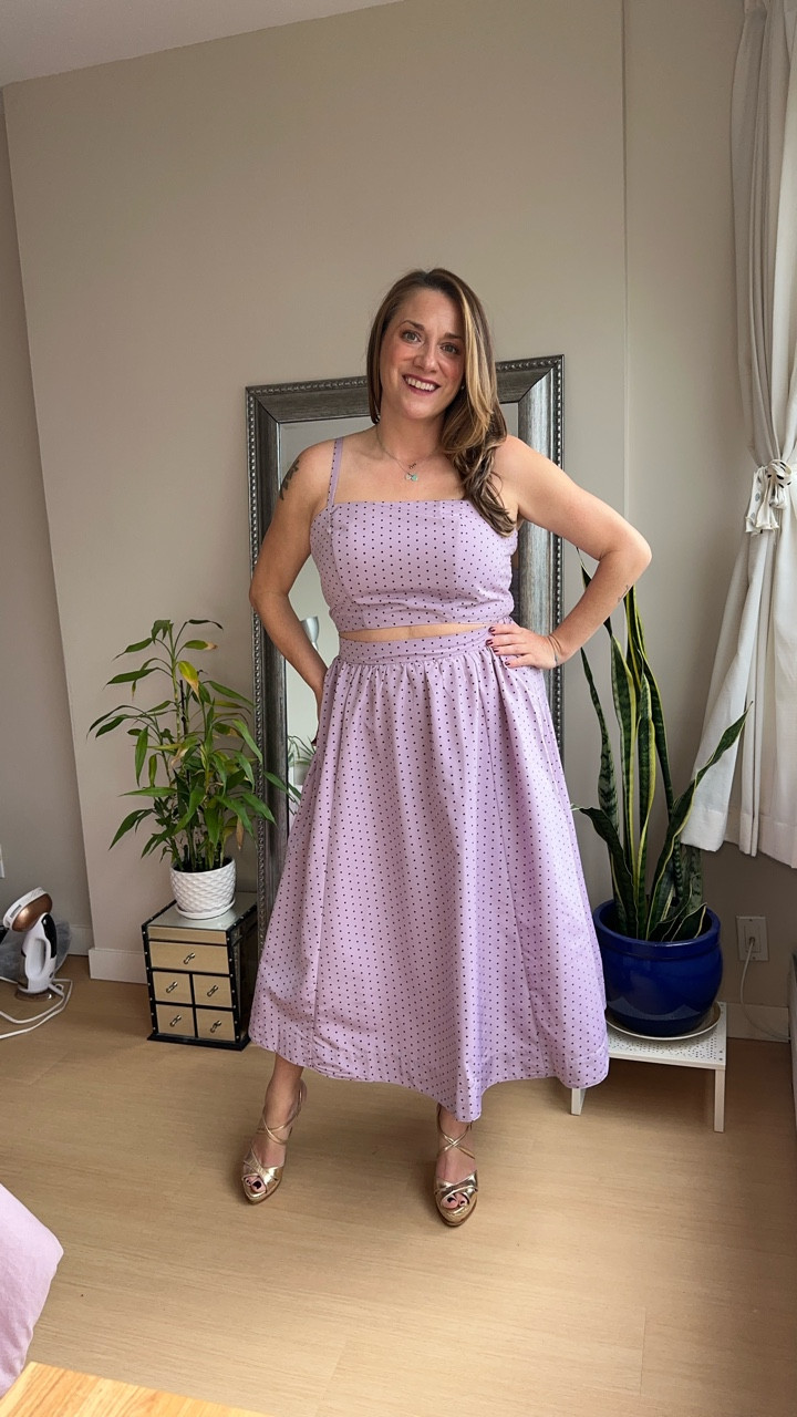 I’m in the large petite in this two-piece matching set  

#LTKdresses #LTKwedding #LTKsale