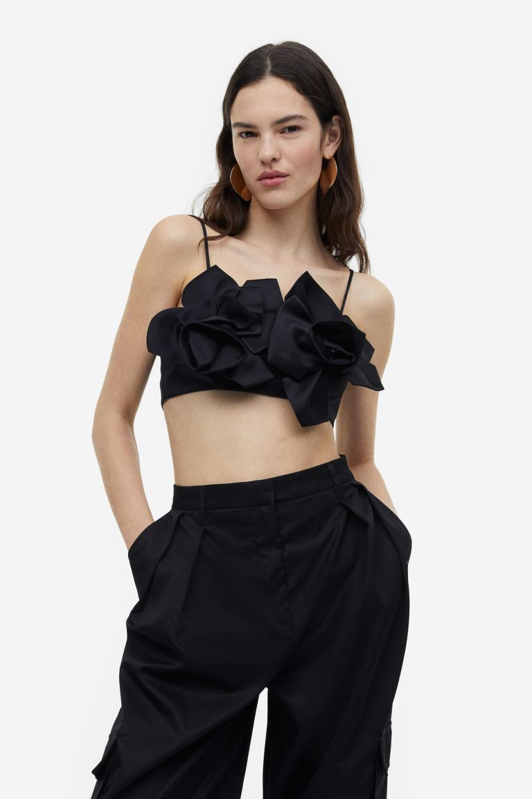 Satin crop top | H&M (UK, MY, IN, SG, PH, TW, HK)