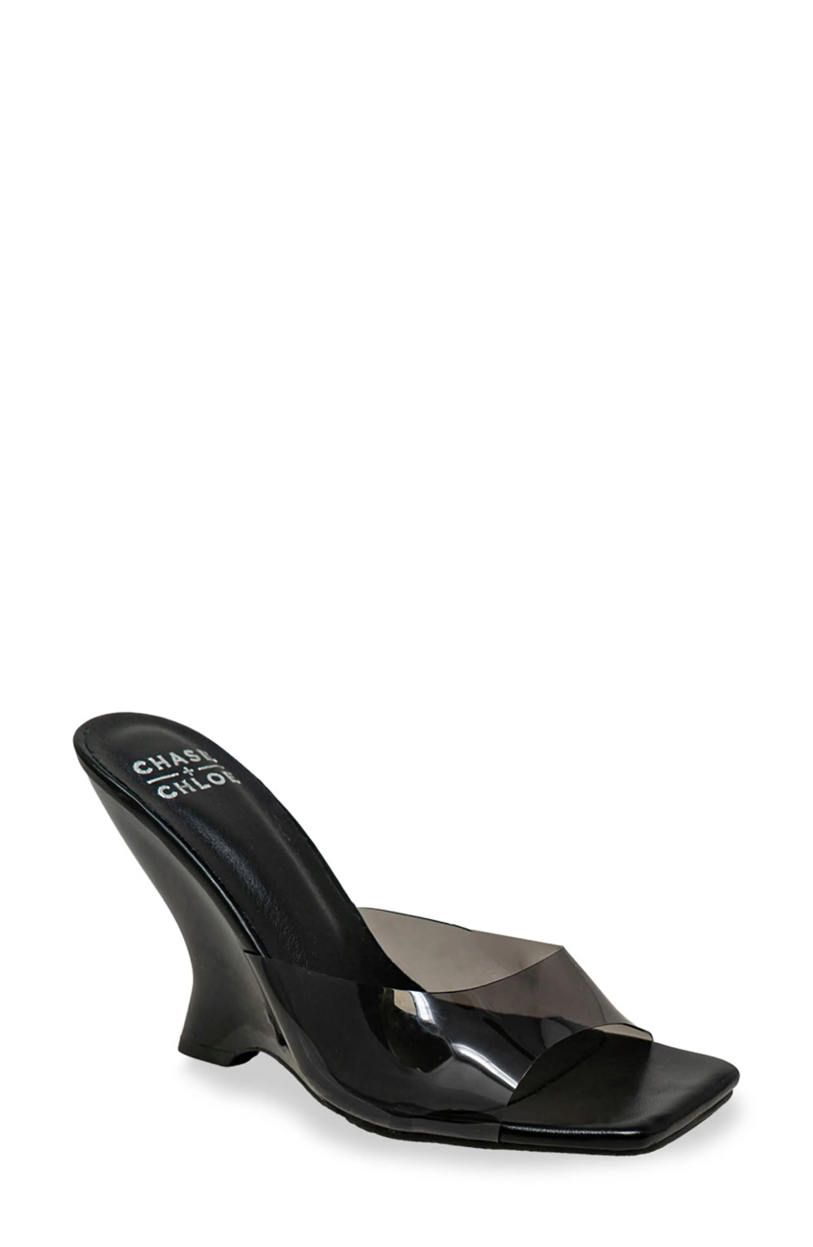 Alia Clear Strap Wedge Sandal (Women) | Nordstromrack | Nordstrom Rack
