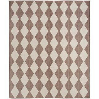 Positano Natural 6 ft. x 9 ft. Diamond Contemporary Area Rug | The Home Depot