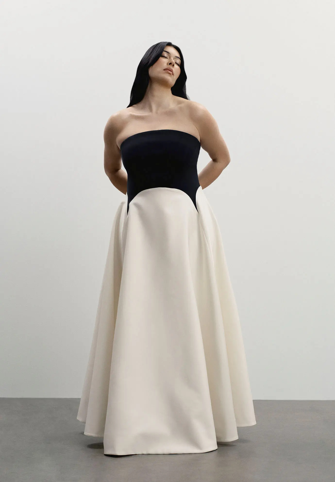 11 Honor\u00e9 Strapless Color Blocked Satin Gown (Women) | Nordstrom | Nordstrom