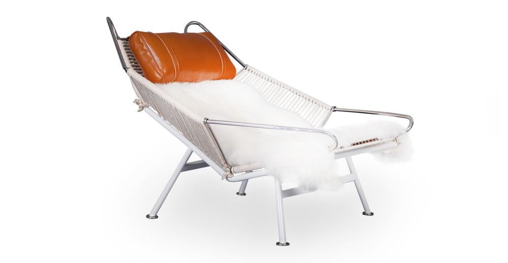 Flag Halyard Leather Chair | Kardiel