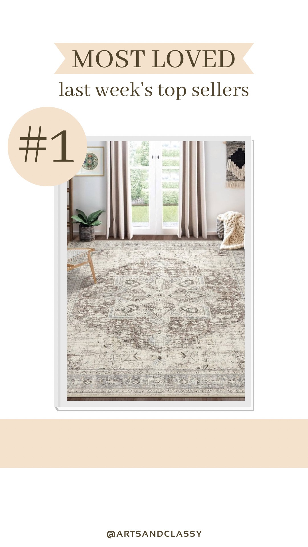 This boho area rug is one last week’s most loved finds! It’s from Amazon and on sale now 

#LTKHome #LTKSaleAlert
