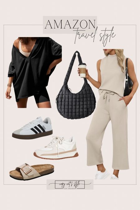 Amazon Travel Style, comfy fit, neutral outfit, neutral sneakers, travel outfitt

#LTKshoecrush #LTKover40 #LTKstyletip